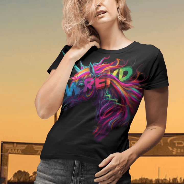 Unicorn "Frisa Lank" Women's Tee at WREKD Co.