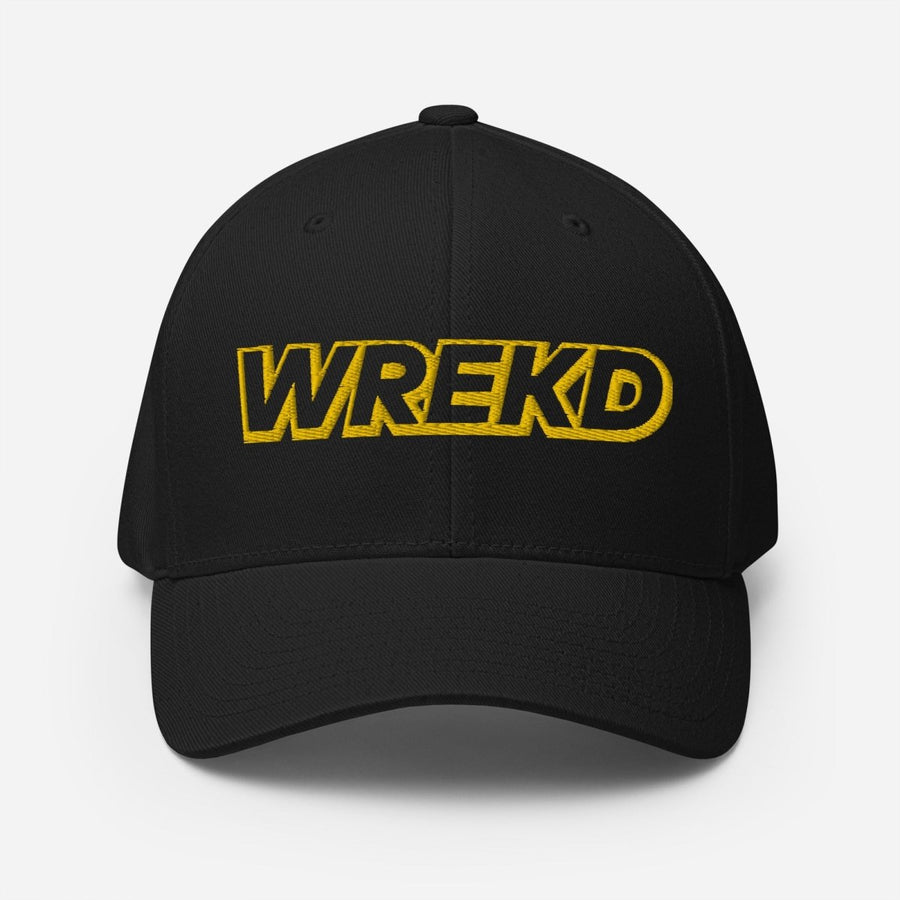 WREKD Yellow Embroidered Structured Twill Cap at WREKD Co.