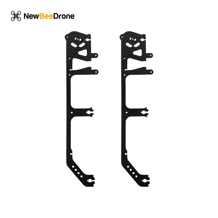 NewBeeDrone CinemAh Carbon Fiber Frame Replacement Parts  - Main Plate, Side Plates, Motor Mounts, Etc.