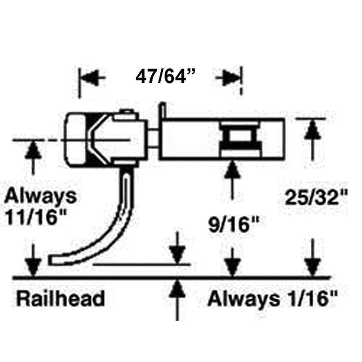 Kadee #806 O Scale Short Magne-matic Couplers w/ Gear Boxes