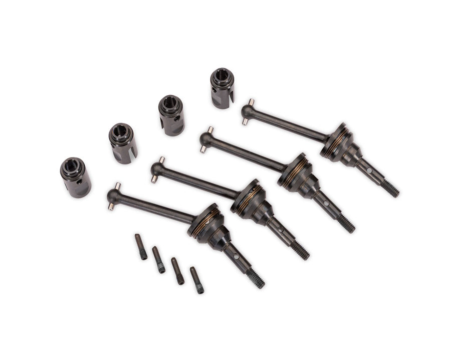 Traxxas 10850X Steel CV Driveshaft Assemblies & Drive Cups (4)