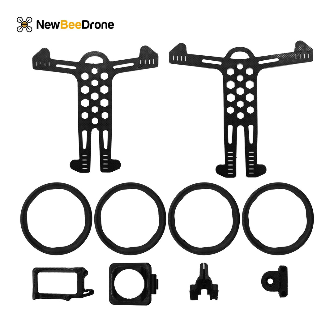 NewBeeDrone CineMah 3D Printed Accessories  - GoPro Mounts, Ducts, Etc.