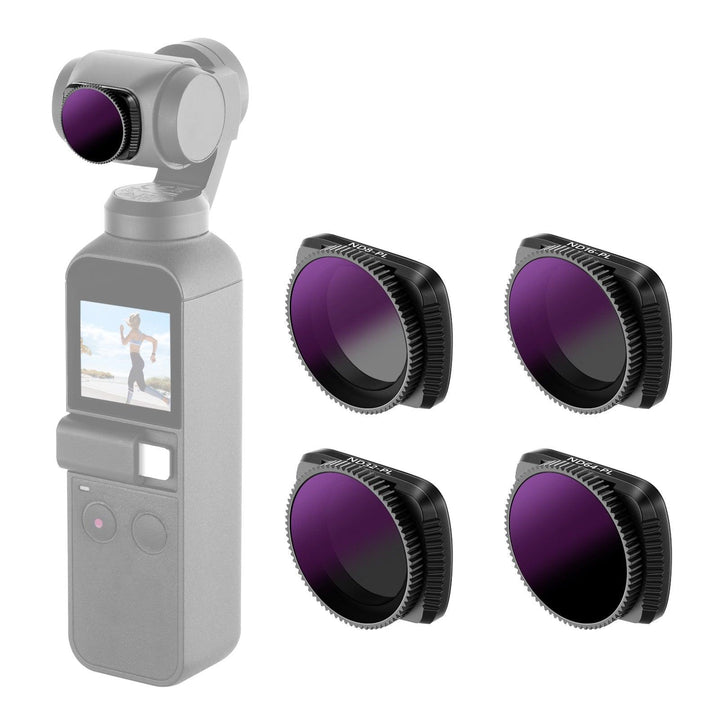 NEEWER Lot de 4 filtres magnétiques ND/PL pour caméra de poche DJI Osmo 