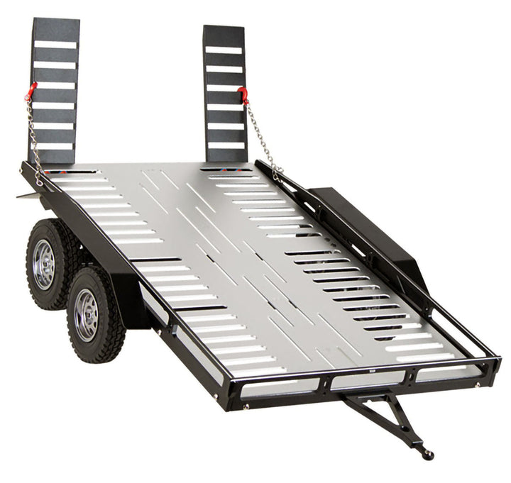 Powerhobby 1/10 CNC Machined Dual Axle Scale Truck Trailer Crawler Silver