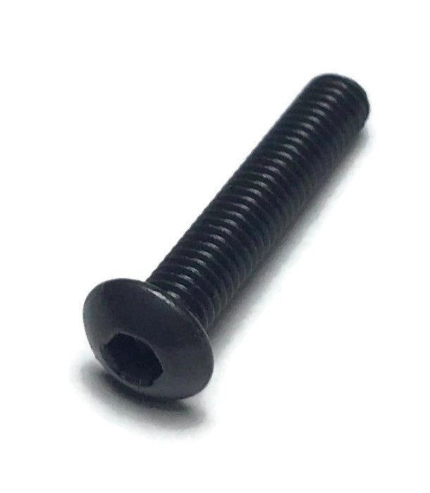 M3 x 16mm Steel, Button Head Screw (10 pieces) - Black, 16mm