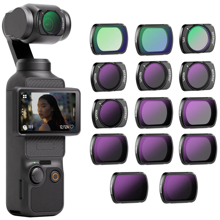 NEEWER - Juego de 14 filtros magnéticos ND, CPL y de efectos para DJI OSMO Pocket 3 