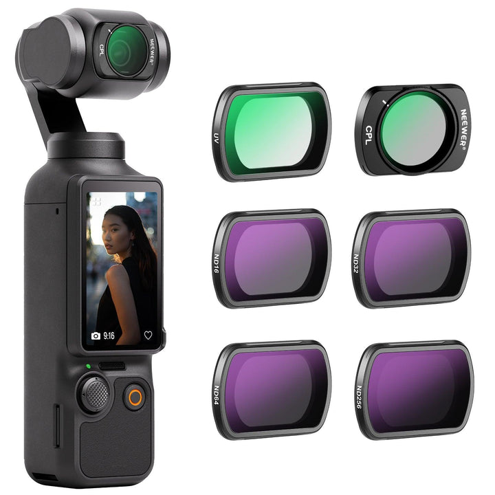 NEEWER Lot de 6 filtres magnétiques ND CPL UV pour DJI OSMO Pocket 3