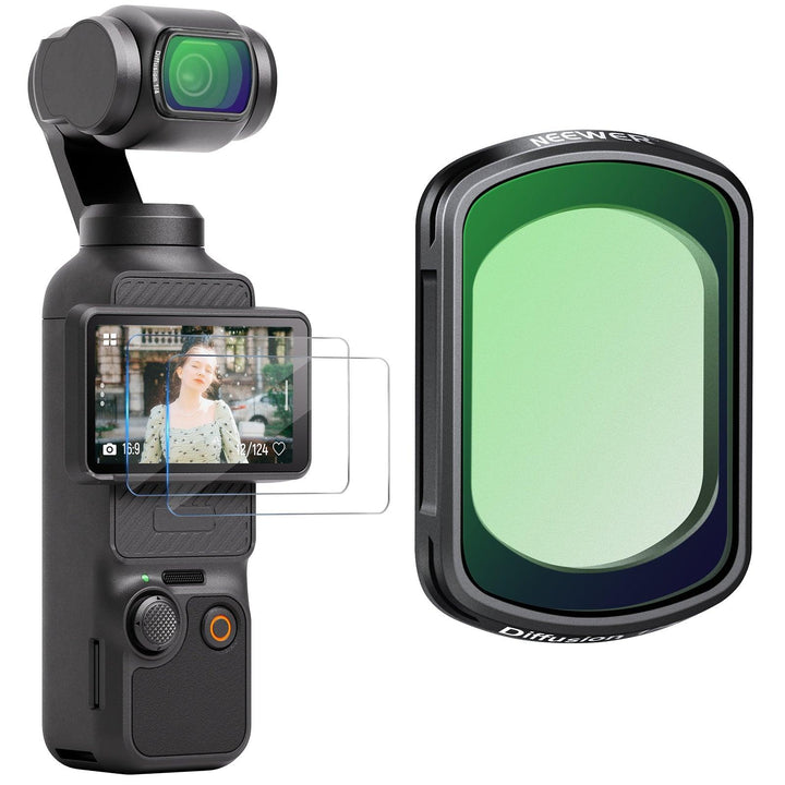 Filtre de diffusion magnétique noir NEEWER FL-47 1/4 pour DJI OSMO Pocket 3 