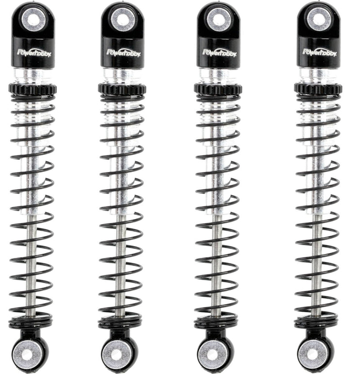 Powerhobby 1/24 Axial SCX24 Aluminum 54mm Long Travel Shocks Jeep Bronco Black