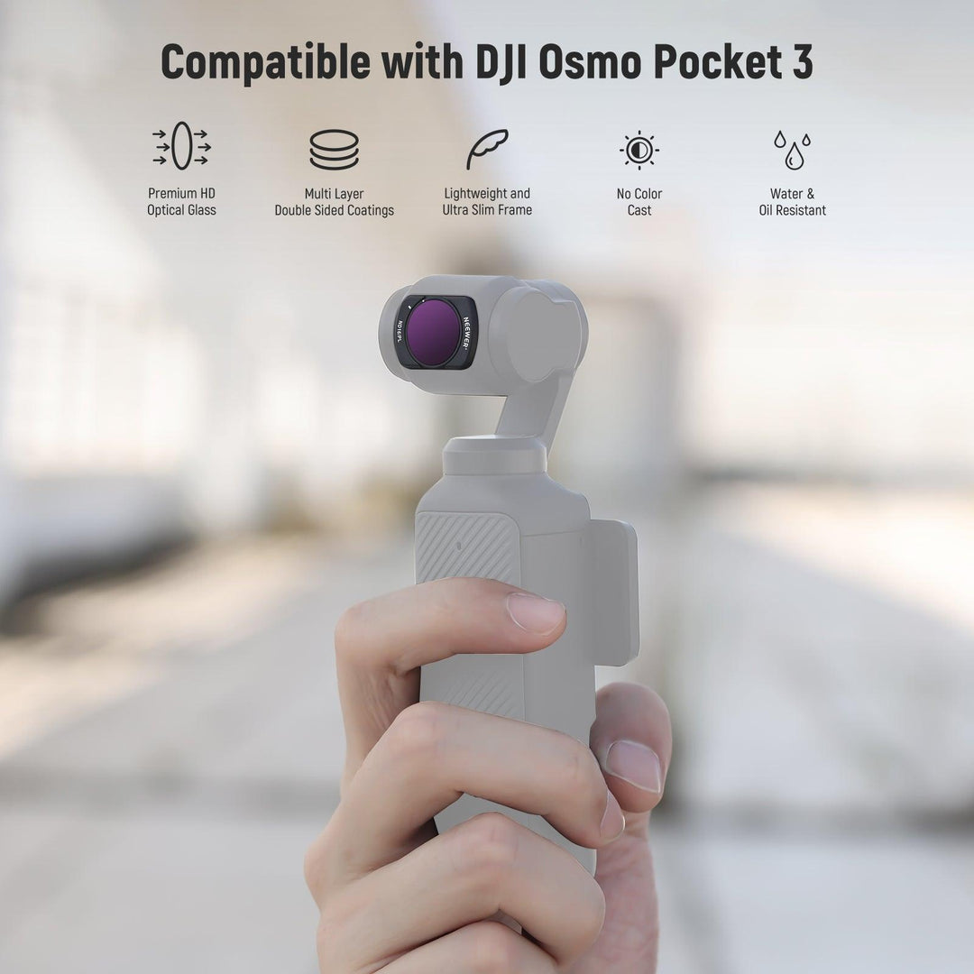 Juego de 4 filtros magnéticos ND/CPL de NEEWER para DJI OSMO Pocket 3 