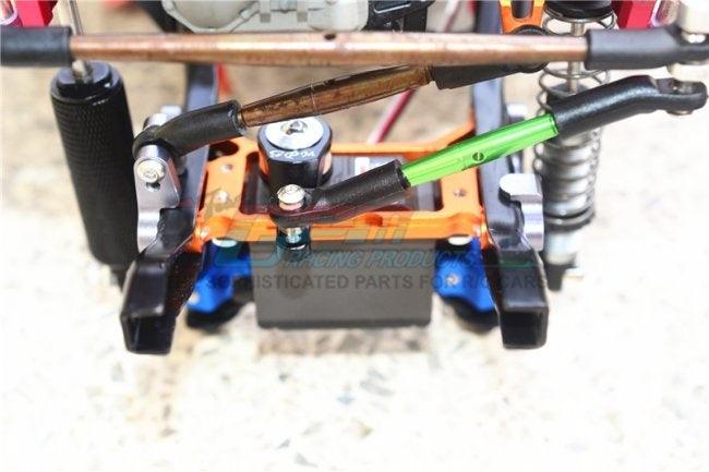 GPM ALUMINUM 25T SERVO HORN BUILT-IN SPRING 2 HOLES TRAXXAS TRX-4 - TRX-6 BLACK