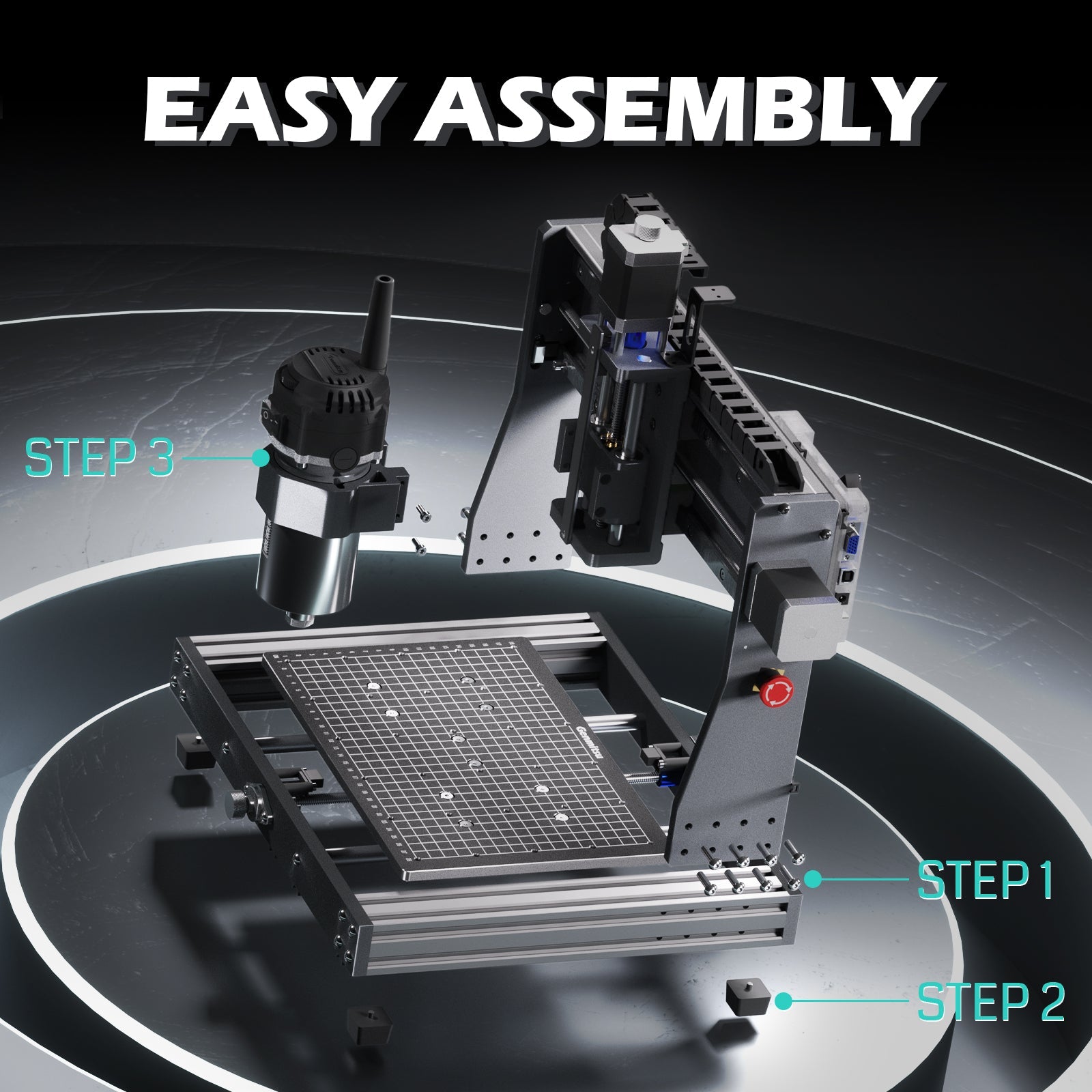 3020-PRO Ultra Desktop CNC Router, 710W Spindle for Metal Carving and