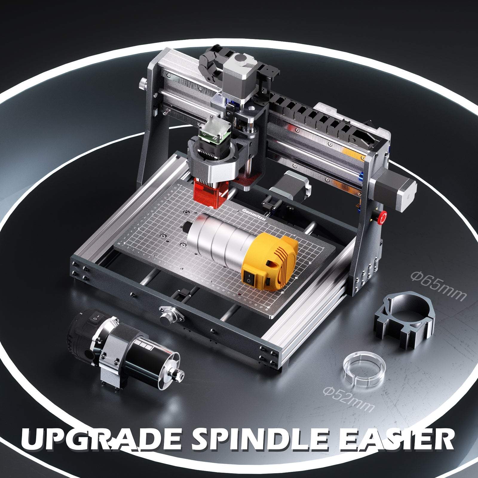 3020-PRO Ultra Desktop CNC Router, 710W Spindle for Metal Carving and