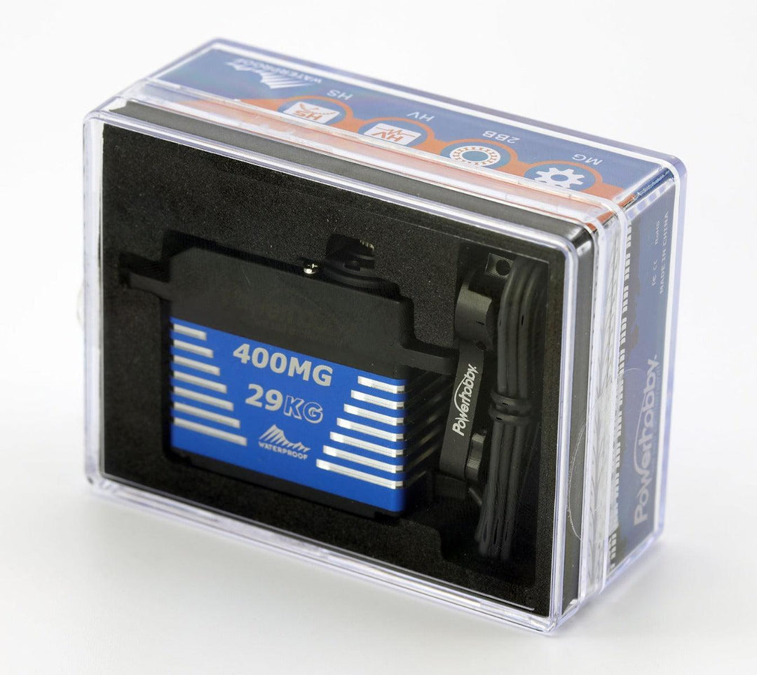 Powerhobby 400MG Waterproof High Torque Steel Gear 29KG Servo Aluminum Case