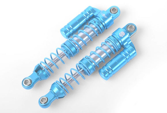 RC4WD RC4Z-D0057 Ballistic Fabrication Dual Spring Piggyback Shocks Blue/Silver
