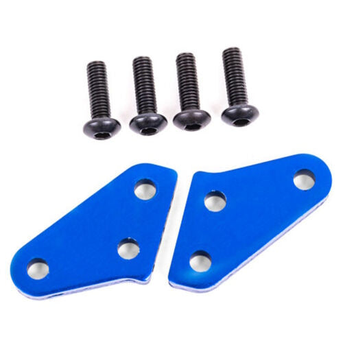 Traxxas 9636X SLEDGE Steering Block Arms Aluminum Blue-Anodized