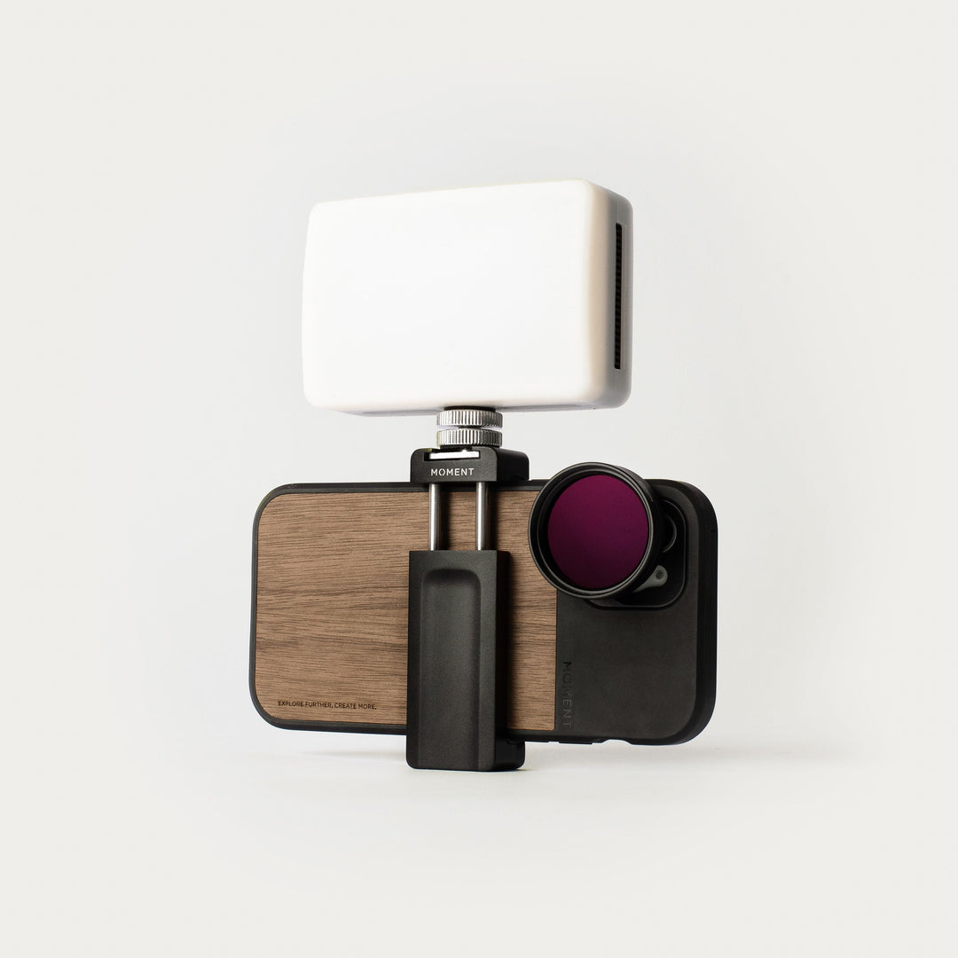 Moment Tripod Phone Clamp with Cold Shoe Mount