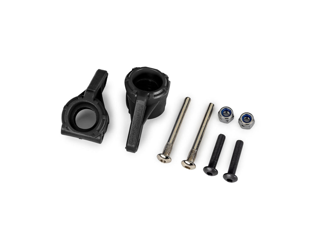 Traxxas 9137 Black Extreme Heavy-Duty Steering Blocks Slash Rsutler Jato Stampede