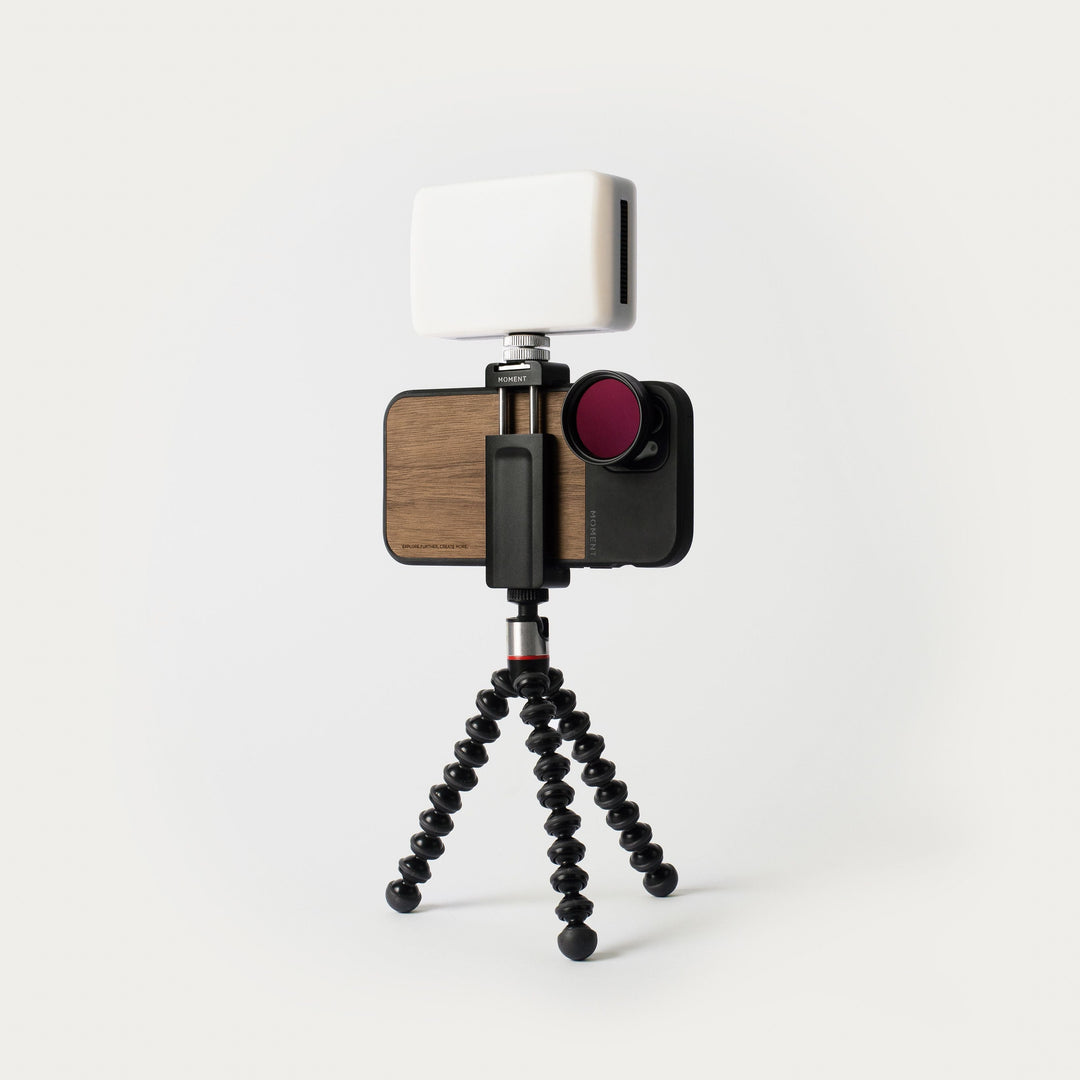 Moment Tripod Phone Clamp with Cold Shoe Mount
