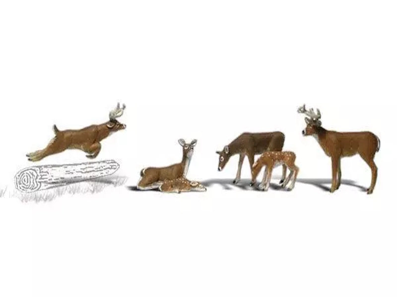 Woodland Scenics A2738 O Train Figures Deer