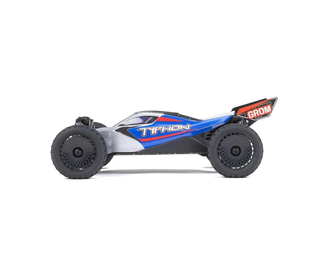 Arrma ARA2106T1 Typhon Grom MEGA 4WD 380 Brushed 1/18 Buggy RTR Blue/Silver
