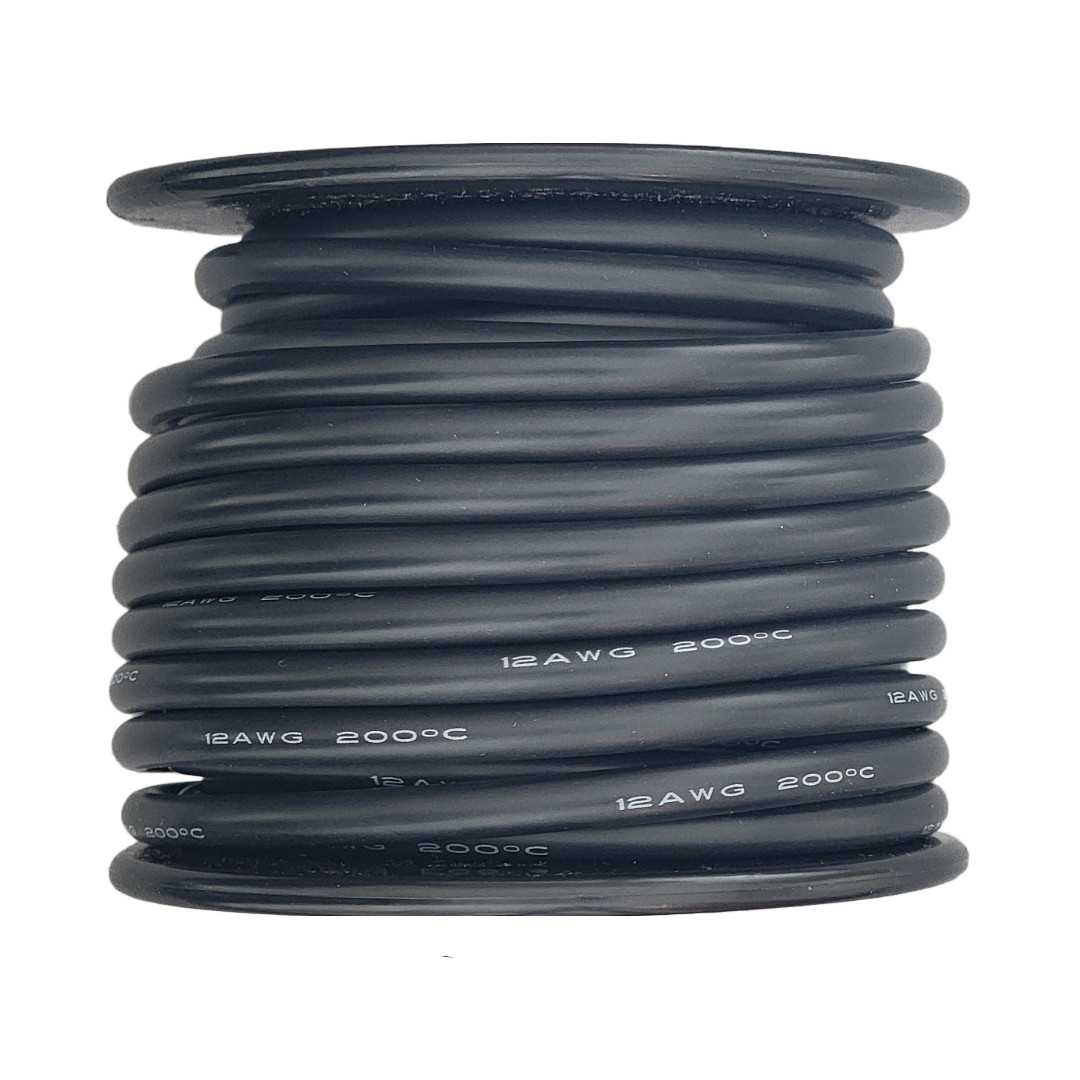 Cut To Length 12AWG Silicone Wire - Black