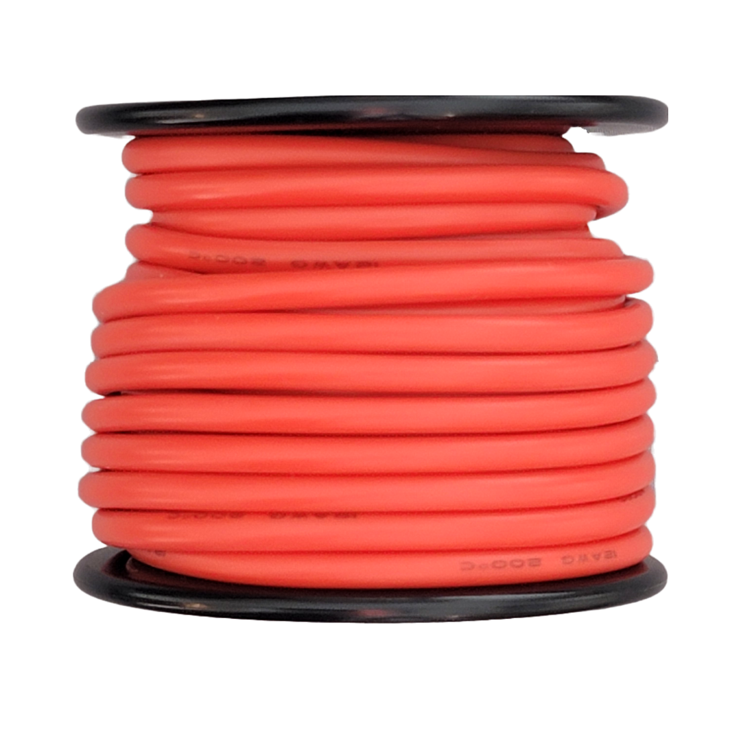 Cut To Length 12AWG Silicone Wire - Red