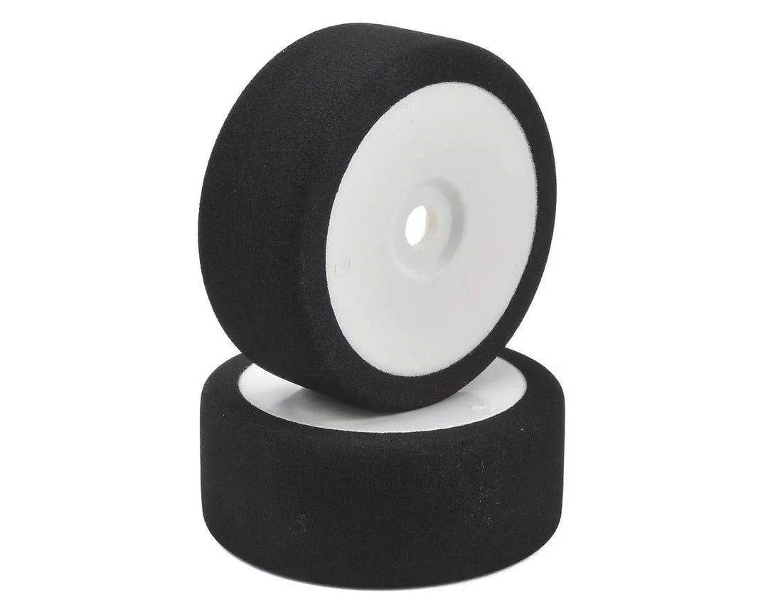 BSR Racing 1/8 Mounted GT Foam Tires 25 Shore (2) w/17mm Hex White