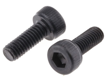 M3 x 8mm, Steel, Socket Head Screw (10 pieces) - Black, 8mm