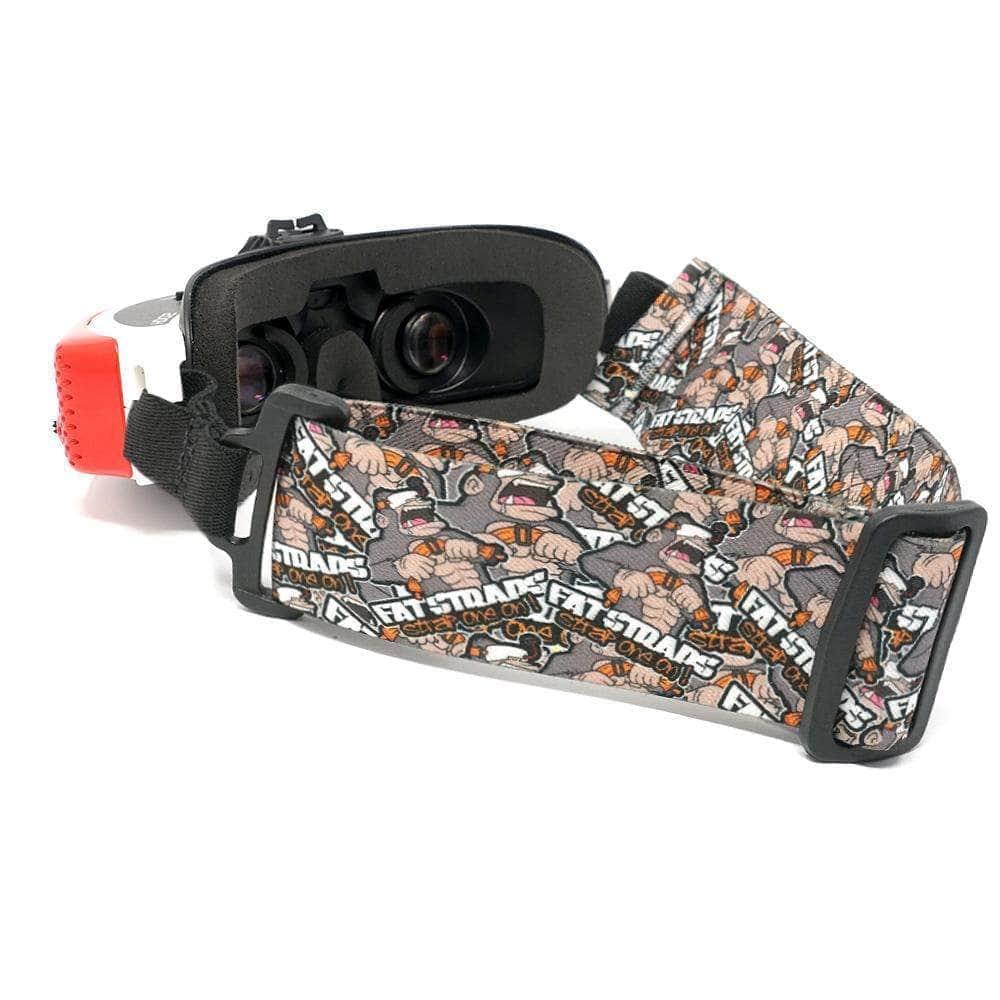 dji goggles v2 strap FatStraps 2" FPV Goggle Strap for Fatshark, Walksnail or DJI