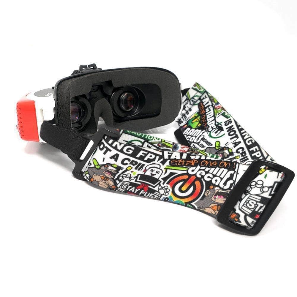 dji fpv goggles strap FatStraps 2" FPV Goggle Strap for Fatshark, Walksnail or DJI