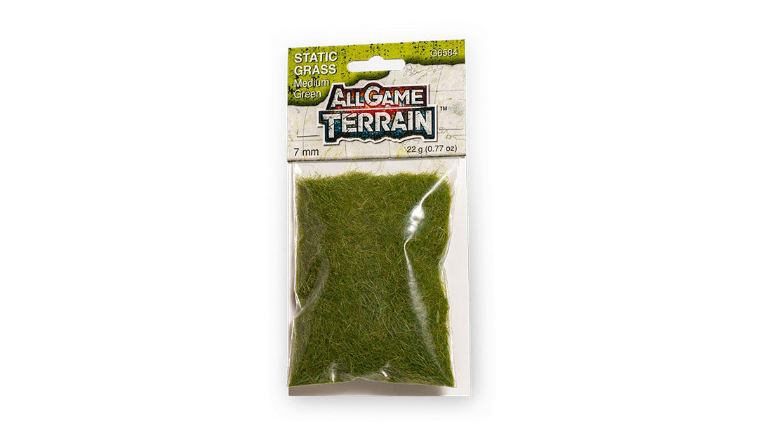 Woodland Scenics G6584 All Game Terrain Static Grass 7mm Tall Medium Green
