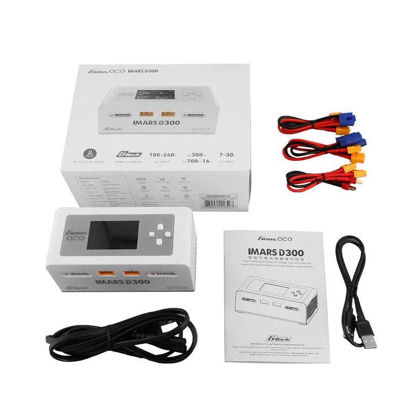 Gens Ace GEA300WD300UW IMARS D300 G-Tech AC/DC 300W/700W Charger White