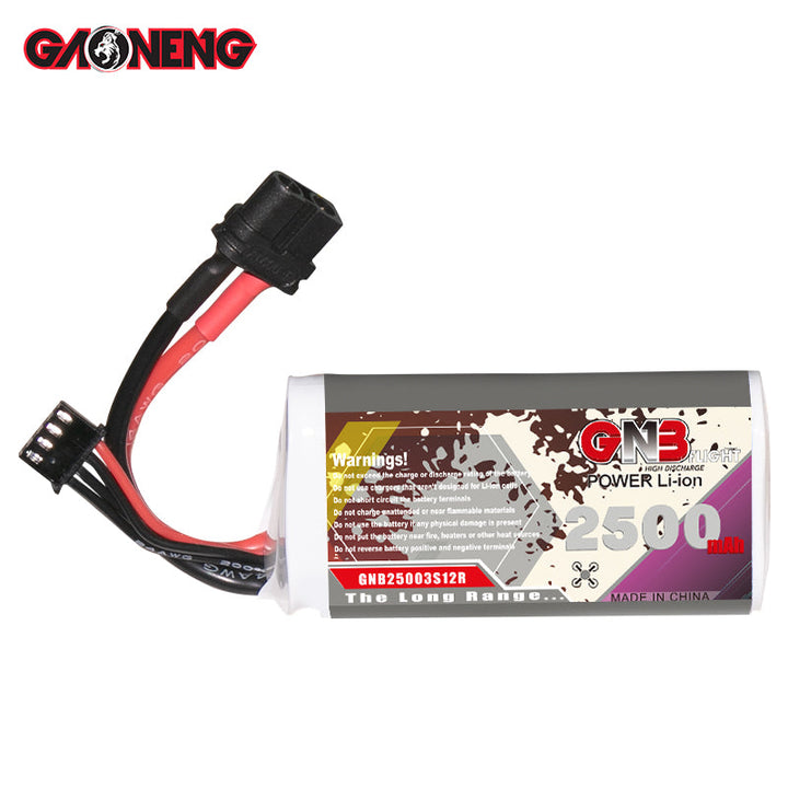 GNB 2500mah 11.1V 3S 12C Li-ion Battery Pack 18650 Long Range FPV