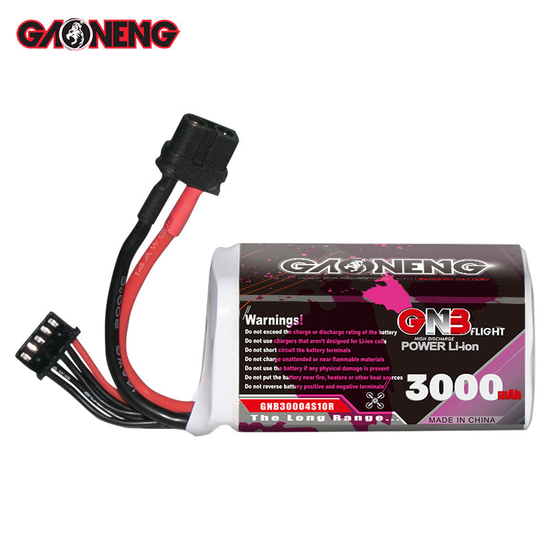 GNB 3000mah 14.8V 4S 10C Li-ion Battery Pack 18650 SONY VTC6 Long Range FPV