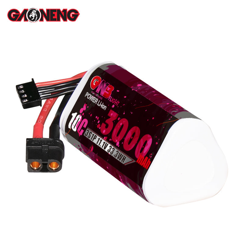 GNB 3000mah 11.1V 3S 10C Li-ion Battery Pack 18650 SONY VTC6 Long Range FPV