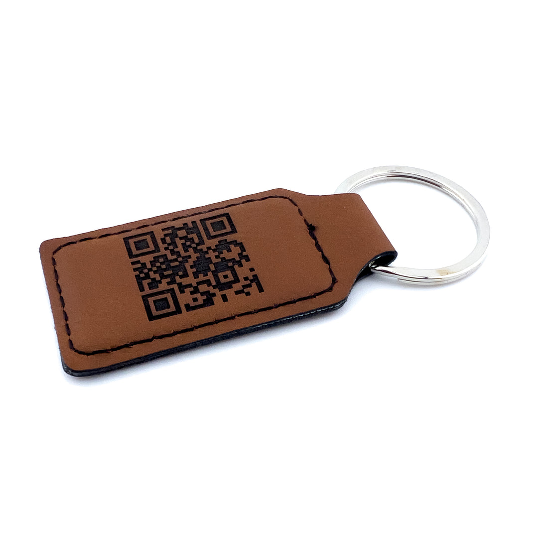 WREKD® Genuine Leather Laser Keychain