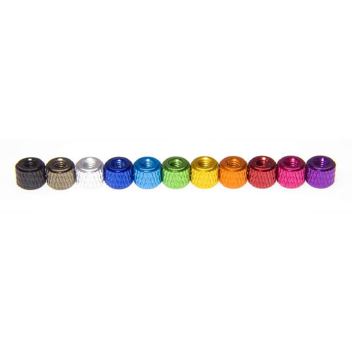 M3 Knurled Standoff w/ Small Step (10PCS) - Choose Your Color & Size