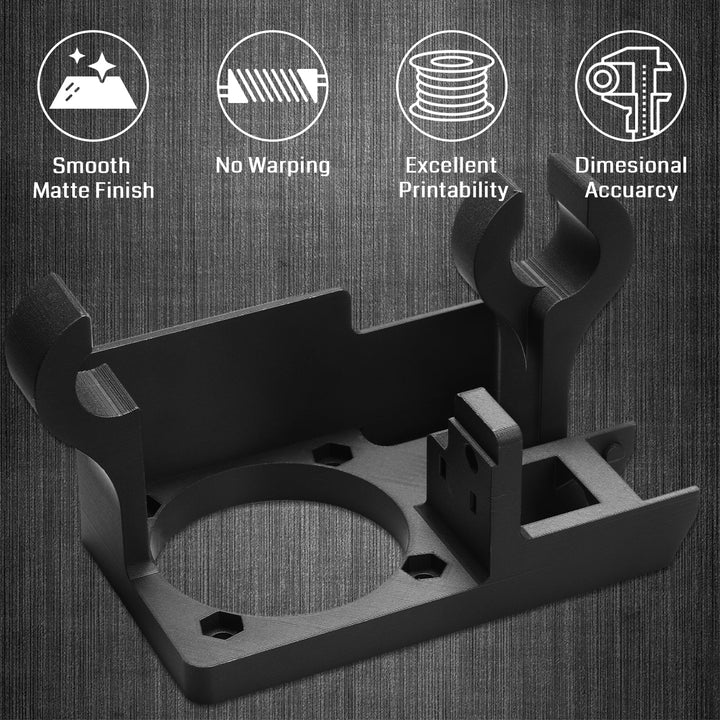 ePA12-CF 1.75mm Carbon Fiber Nylon Filament, 0.5kg, Accuracy +/- 0.05 mm, Black