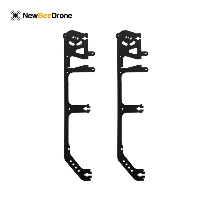 Pièces de rechange pour cadre en fibre de carbone NewBeeDrone CinemAh - Plaque principale, plaques latérales, supports de moteur, etc. 