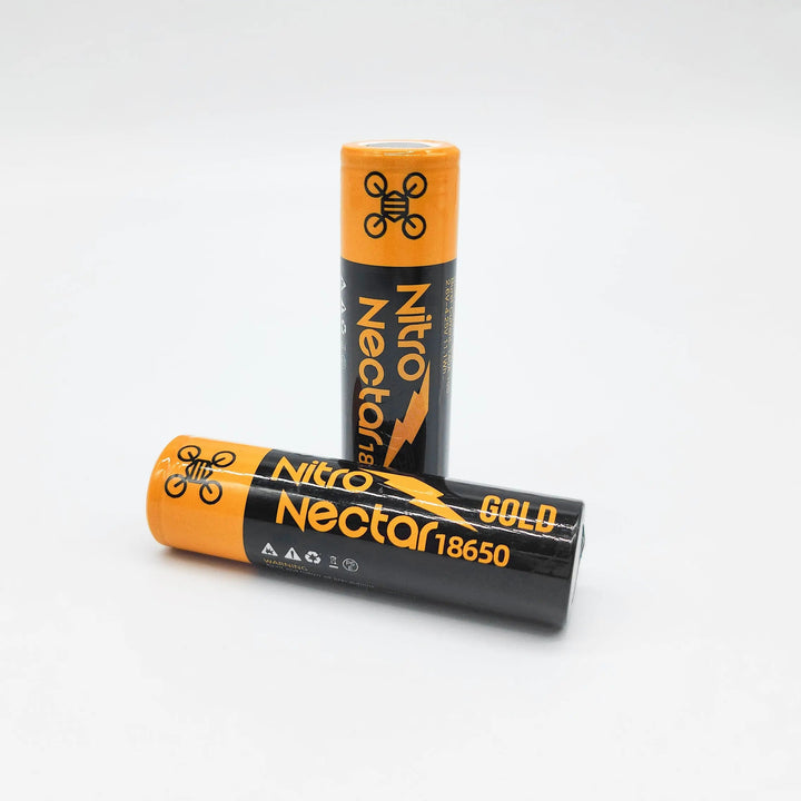 NewBeeDrone Nitro Nectar Gold 3000mAh 1S Tabless 18650 Battery – 2 Pack