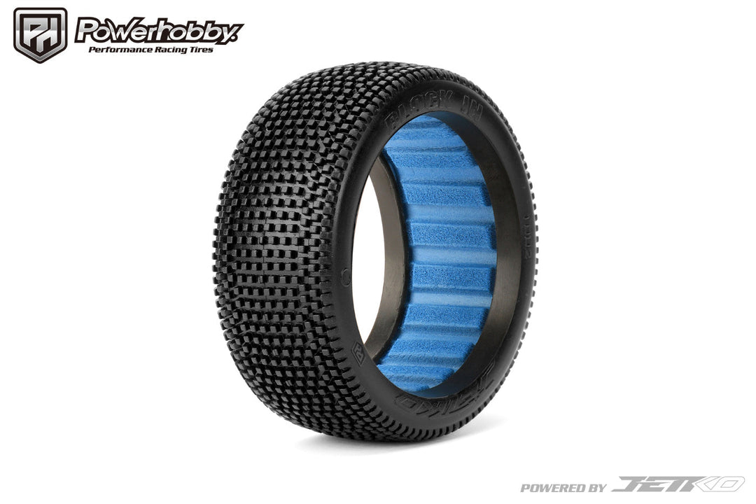 Powerhobby Block In 1/8 Buggy Tires (2) Ultra Soft