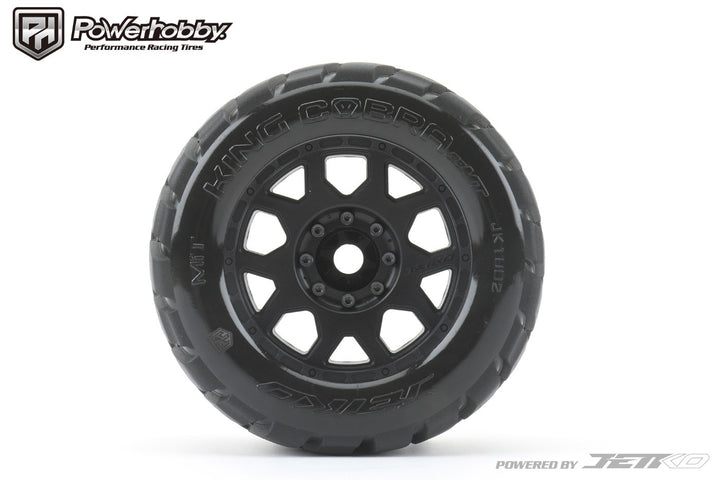 Powerhobby 1/8 MT 3.8 King cobra Belted Mounted Tires (2) 17MM