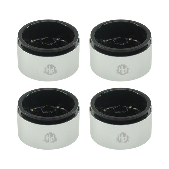 Powerhobby Aluminum 2.2" Beadlock Wheels Black (4) 1/10 Rock Crawler