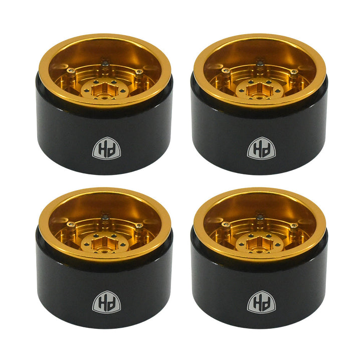 Powerhobby Aluminum 2.2" Beadlock Wheels Gold (4) 1/10 Rock Crawler
