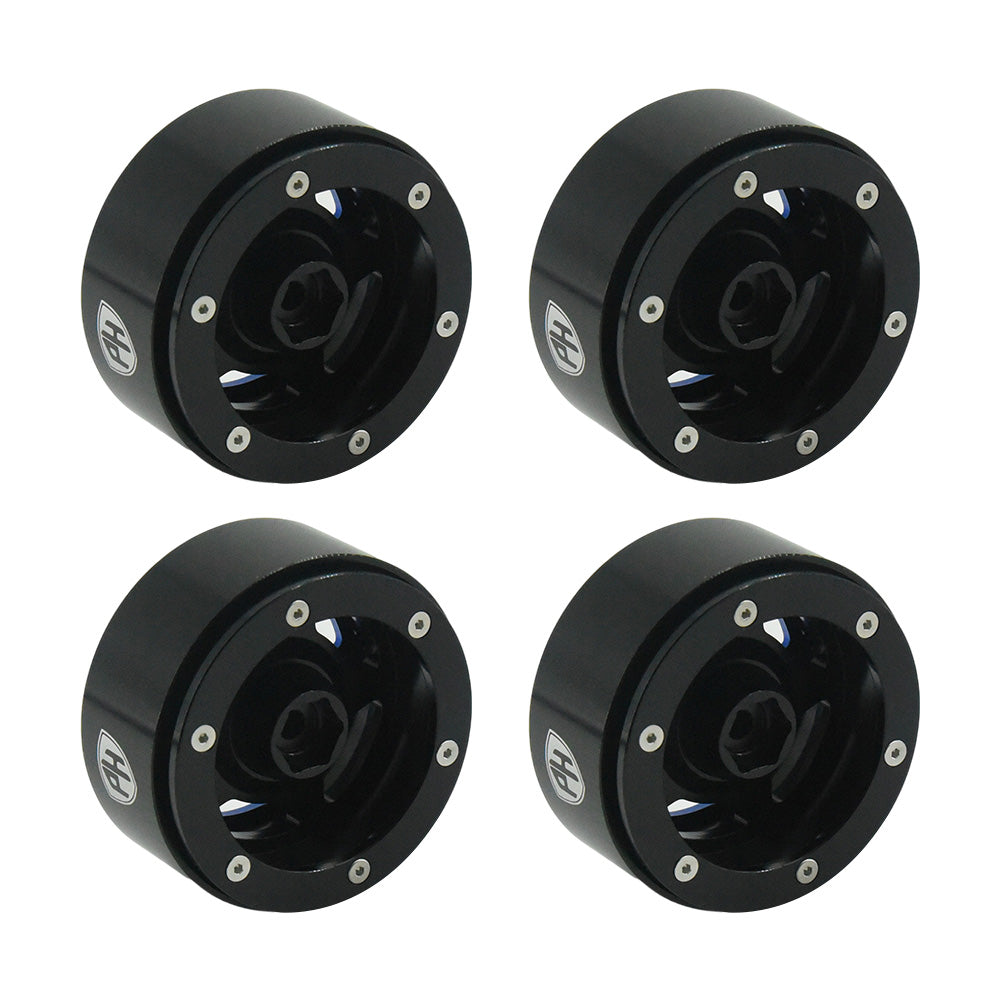 Powerhobby Aluminum 2.2" Beadlock Wheels Blue (4) 1/10 Rock Crawler