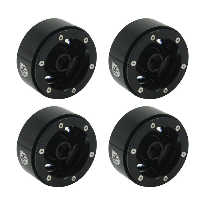 Powerhobby Aluminum 2.2" Beadlock Wheels Blue (4) 1/10 Rock Crawler