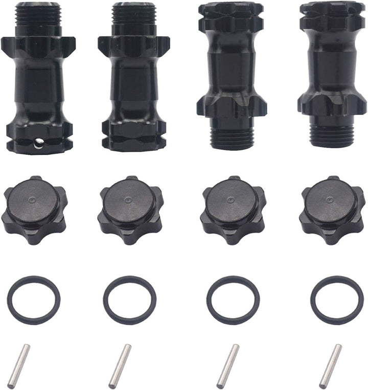 Aluminum 17mm Wheel Hex Hub 30mm Extension Adapter Hub with 12mm Cap