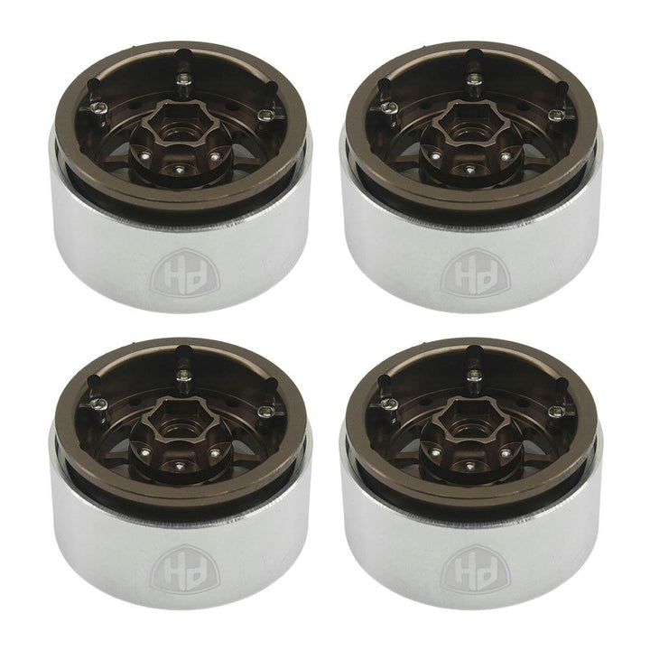 Powerhobby 1.9" 10MM Offset Aluminum Wheels Copper (4) 1/10 Crawler