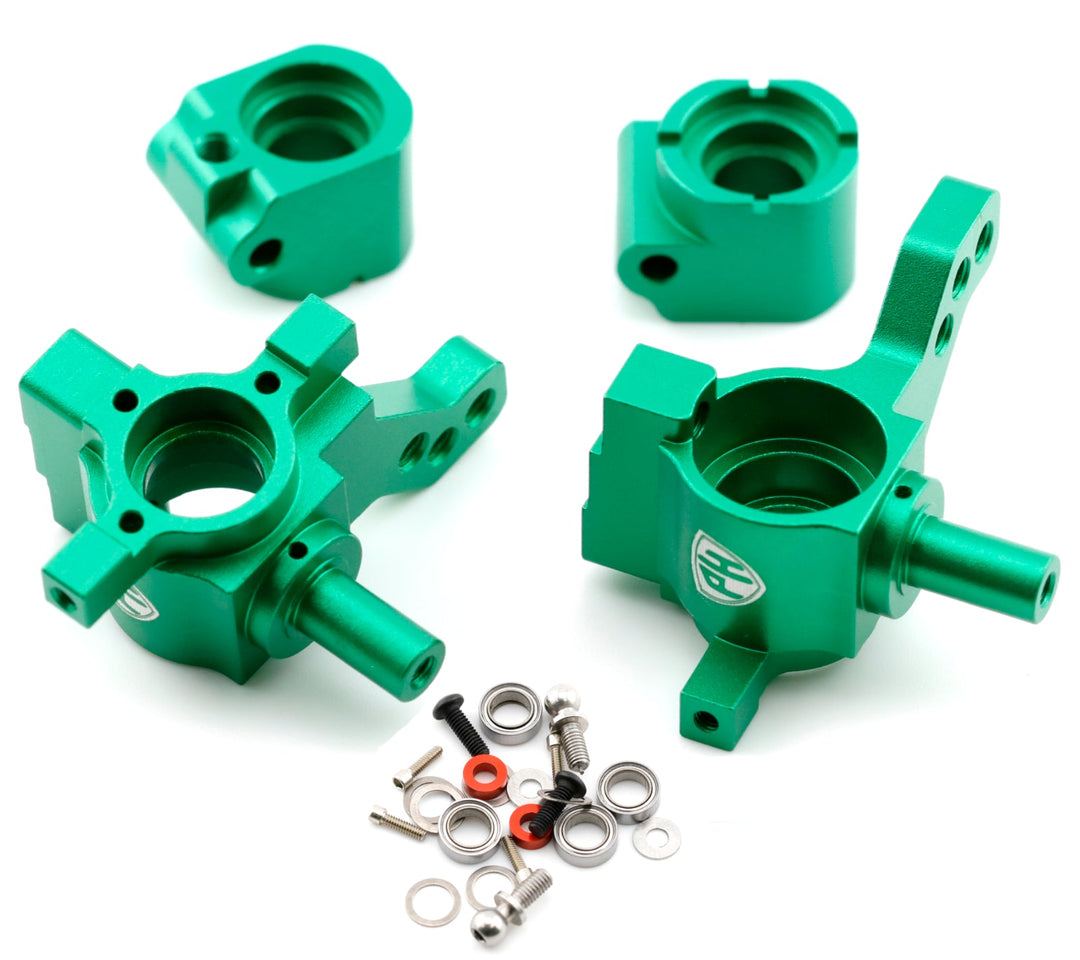 Powerhobby MB Aluminum Rear Upright Set Green MST RMX 2.0 / 2.5